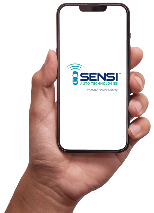 smartphone displaying sensi logo