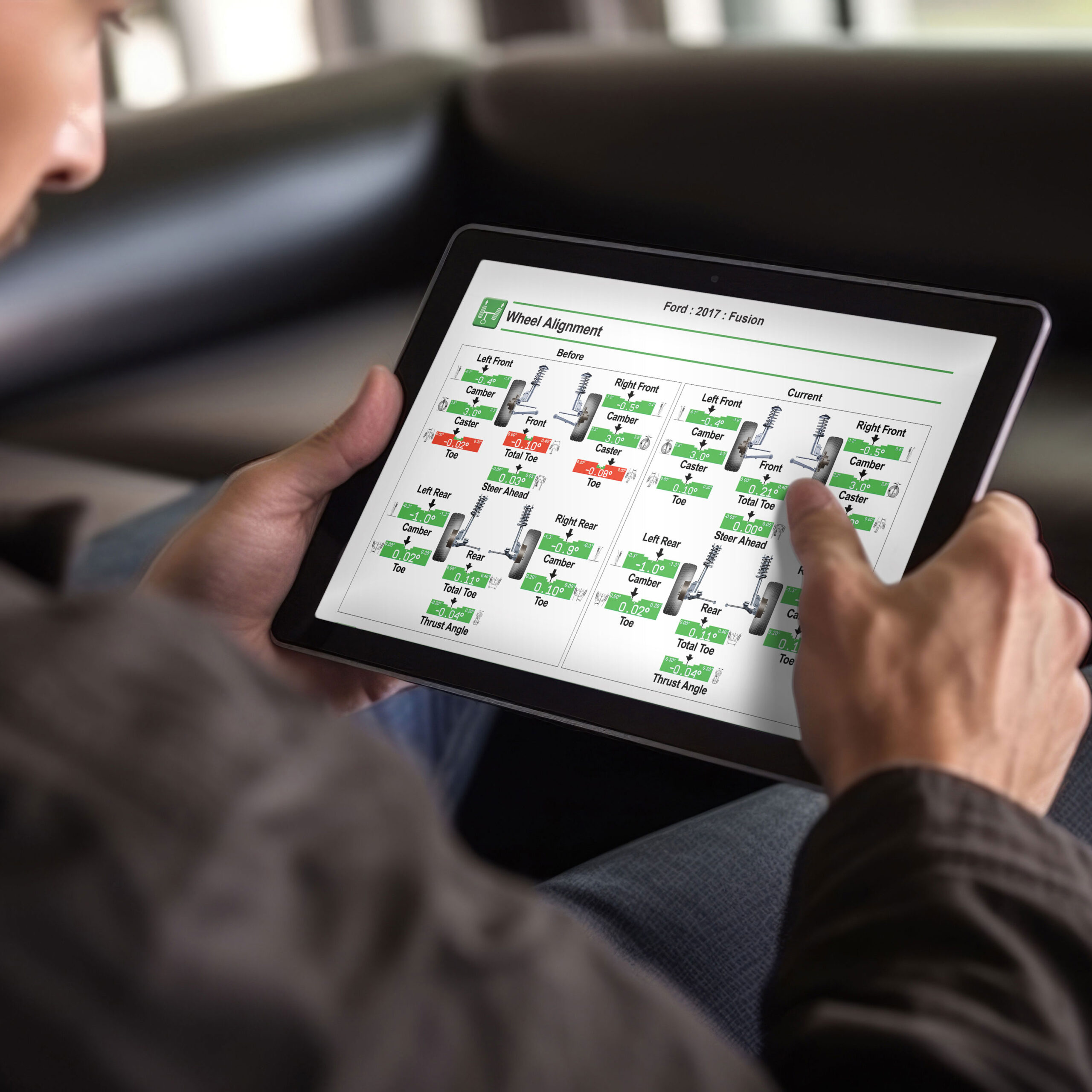 computerized wheel alignment